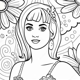 Katy Perry Coloring Page 42032-33722