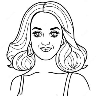 Katy Perry Coloring Page 42032-33723