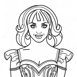 Katy Perry Coloring Pages