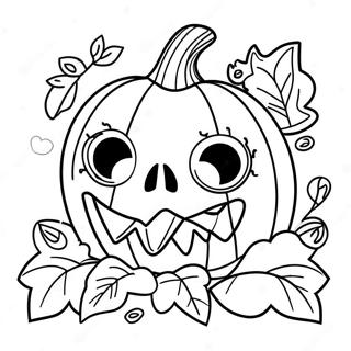 Creepy Pumpkin Mask Template Coloring Page 42043-33731