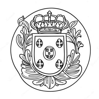 Portugal Flag Coloring Page 42052-33735