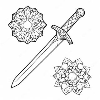 Technoblade With Diamond Sword Coloring Page 42083-33761