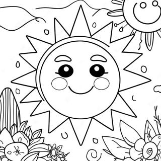 Summer Solstice Coloring Pages