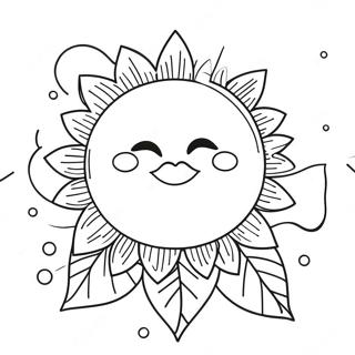 Summer Solstice Sun Coloring Page 42102-33770