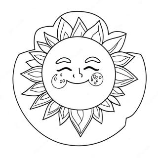 Summer Solstice Sun Coloring Page 42102-33771