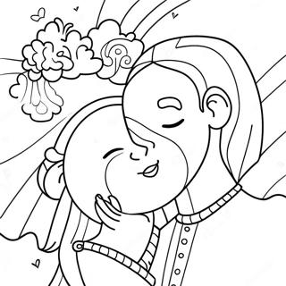 Heartwarming God Loves You Coloring Page 42113-33781