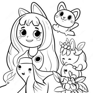 Komi Shoko With Friends Coloring Page 42123-33793