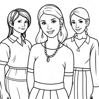 Komi Shoko With Friends Coloring Page 42123-33795