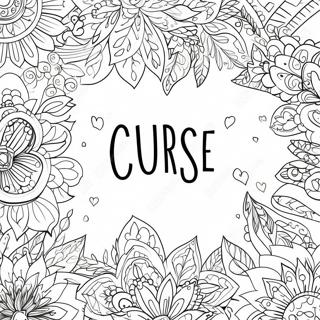 Creative Sayings Quote Curse Words Coloring Page 4212-3537