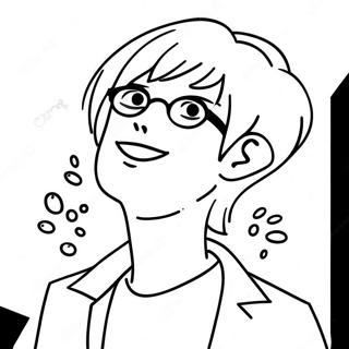 Saiki K With Glasses Coloring Page 42133-33801