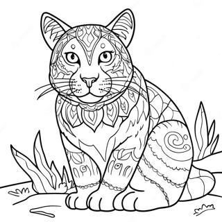 Wild Cat Coloring Pages