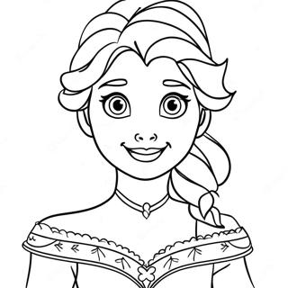 Frozen Happy Birthday Elsa Coloring Page 42152-33815