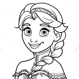 Frozen Happy Birthday Anna Coloring Page 42153-33820