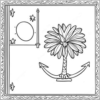 South Carolina State Flag Coloring Page 42162-33824