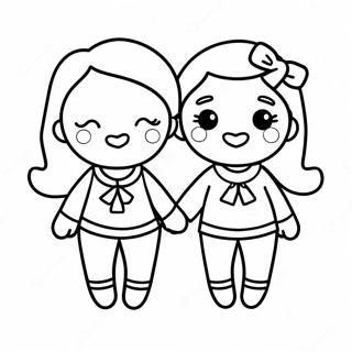 Friendship Bff Coloring Pages