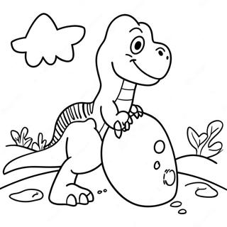 Colorful Dinosaur Egg Hunt Coloring Page 42183-33841