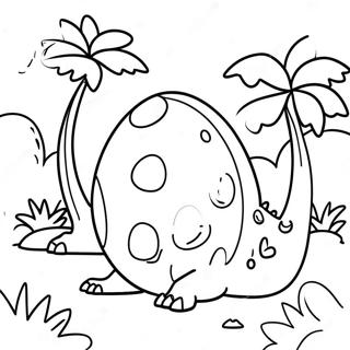 Colorful Dinosaur Egg Hunt Coloring Page 42183-33844