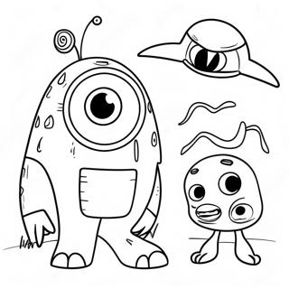 Monsters Vs Aliens Coloring Page 42192-33847