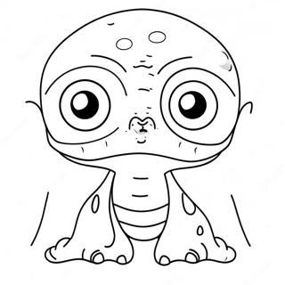 Funny Alien With Big Eyes Coloring Page 42193-33851