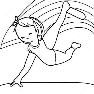 Gymnastics Coloring Pages