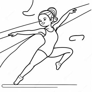 Gymnastics Coloring Page 421-334