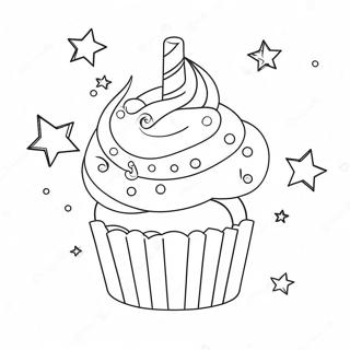 Unicorn Cupcake Coloring Pages