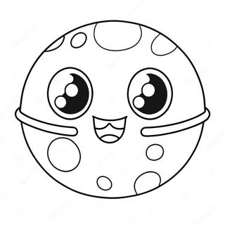 Cute Pokeball With Smiling Face Coloring Page 4222-3542