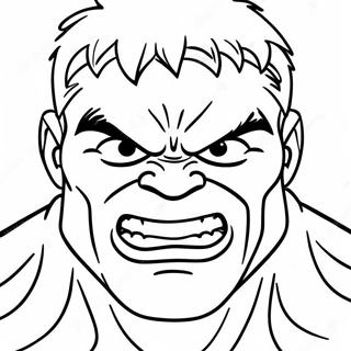 Hulk Face Coloring Page 42242-33886