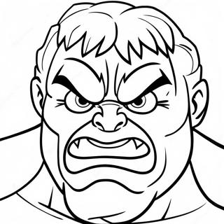 Angry Hulk Face Coloring Page 42243-33894