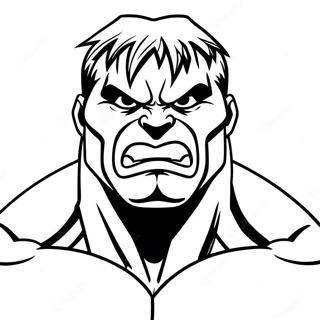 Angry Hulk Face Coloring Page 42243-33895