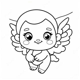 Cute Kawaii Cupid Coloring Page 42263-33906