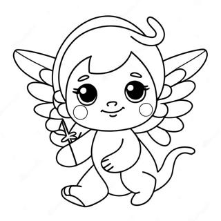 Cute Kawaii Cupid Coloring Page 42263-33908