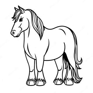 Clydesdale Horse Coloring Page 42282-33921