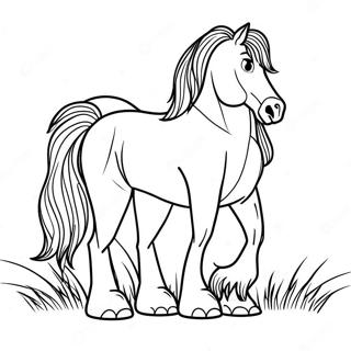 Clydesdale Horse Coloring Page 42282-33922