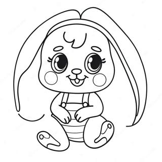 Pink Bunny Girl 43 Coloring Page 42302-33935