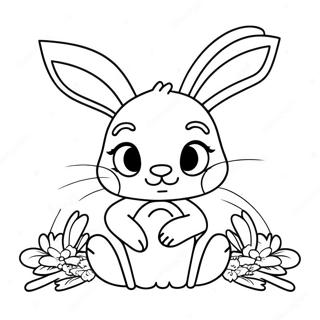 Pink Bunny Girl 43 Coloring Page 42302-33936