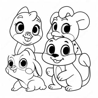 Cute Disney Animal Friends Coloring Page 42313-33947