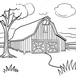 Barn Coloring Pages