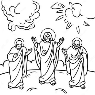 Transfiguration Classroom Scene Coloring Page 42323-33953