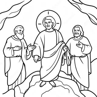 Transfiguration Classroom Scene Coloring Page 42323-33954