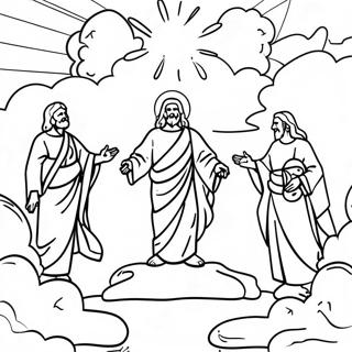 Transfiguration Classroom Scene Coloring Page 42323-33956