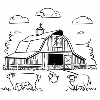 Barn Coloring Pages