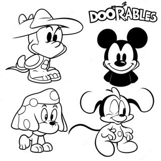 Disney Doorables Coloring Page 42332-33958