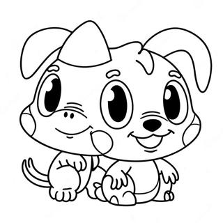 Cute Disney Doorables Characters Coloring Page 42333-33968