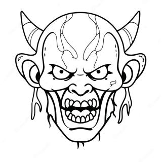 Demonic Horror Coloring Pages