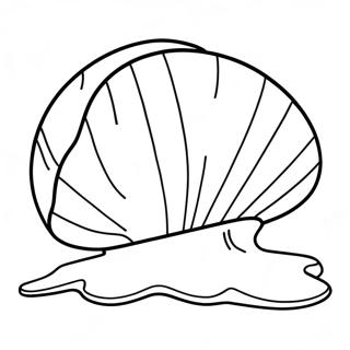 Clam Shell Coloring Page 42352-33982