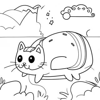 Nyan Cat Coloring Page 42372-33990