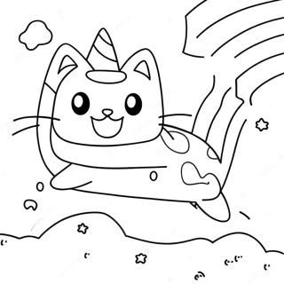 Nyan Cat Coloring Page 42372-33992