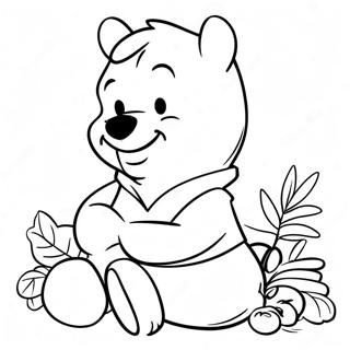 Winnie The Pooh Thanksgiving Coloring Page 42392-34008