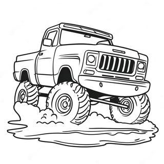 Mud Truck Off Road Coloring Pages